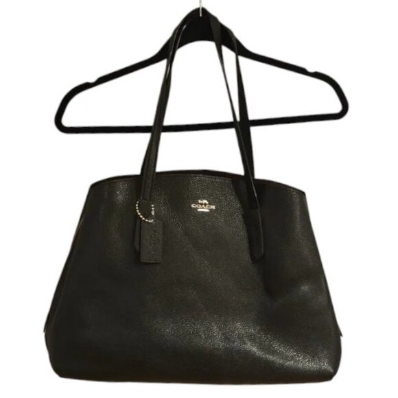 Coach black Restored Carryall 40 leather tote bag - Picture 5 of 9